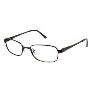 PURITI PT308 MATTE BLACK 100% TITANIUM METAL SUNGLASSES EYEGLASSES FRAME 51-18